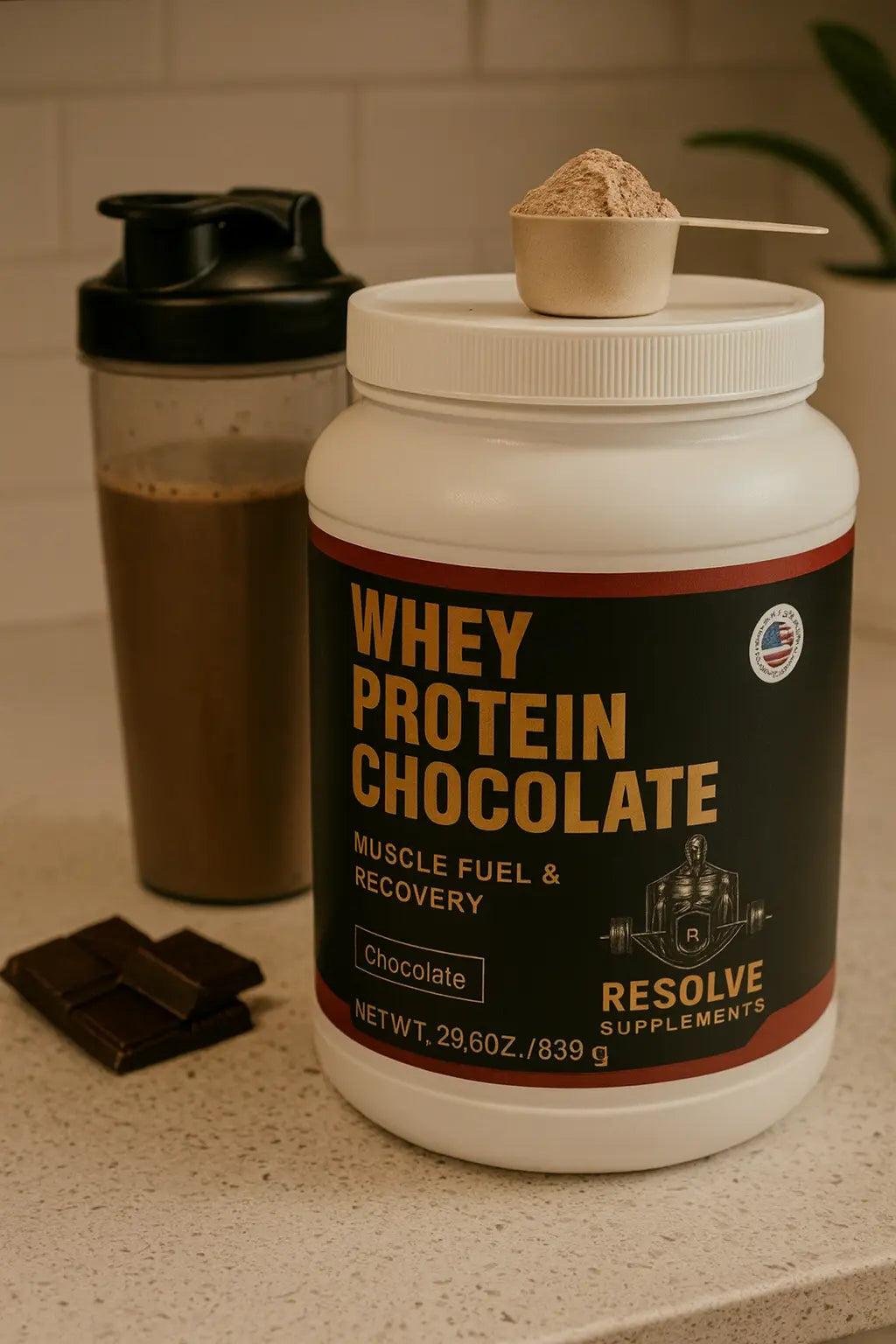 Premium Chocolate Whey Protein Isolate: Fuel for Growth, Recovery & Performance - Resolve Supplements