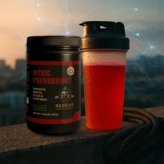 Nitric Shock Pre-Workout: Explosive Energy, Strength, and Focus in Every Scoop - Resolve Supplements