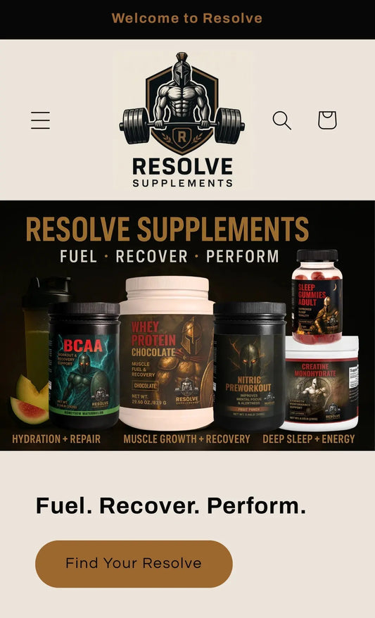 New Labels, Same Resolve: Fuel. Recover. Perform. - Resolve Supplements