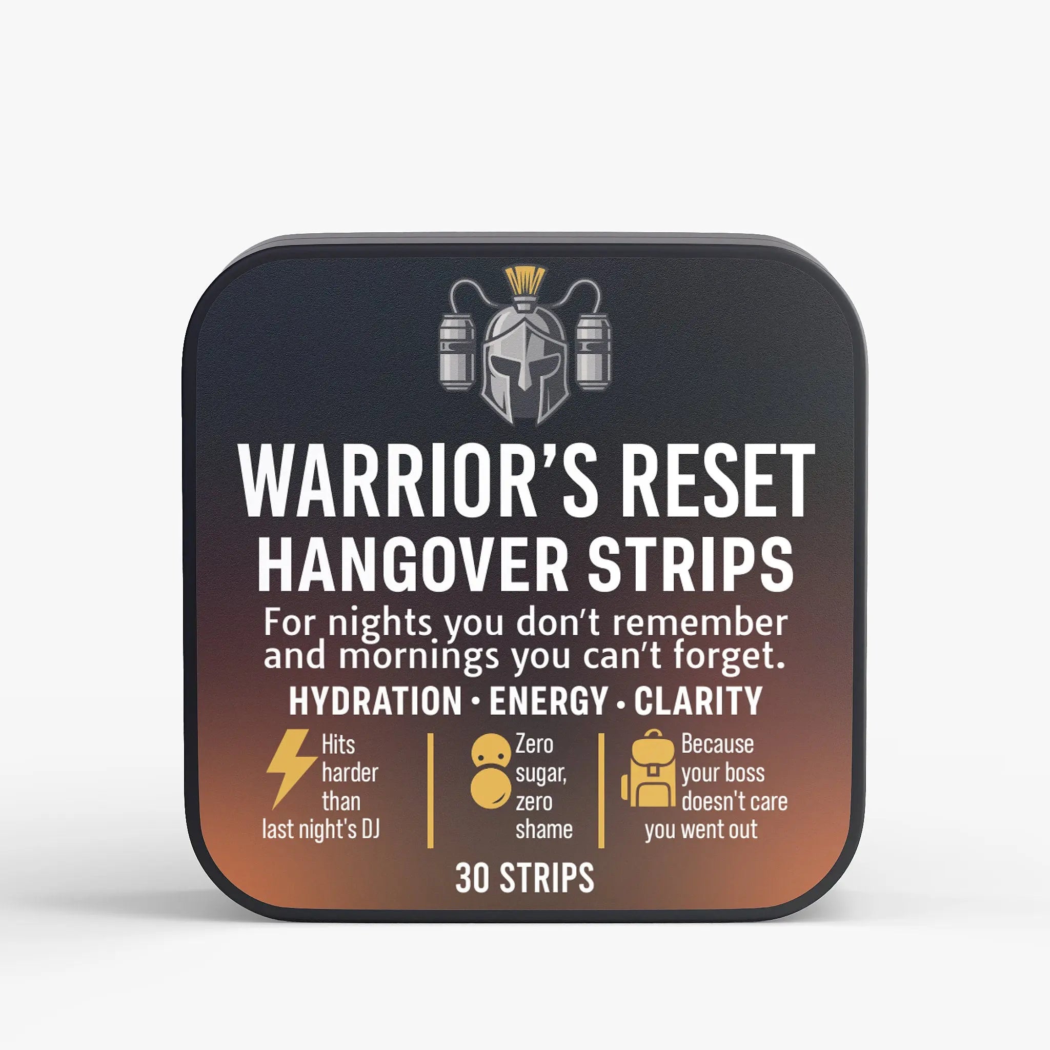 Warrior's Reset Hangover Strips Resolve Supplements