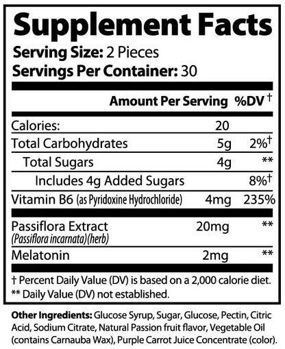 Sleep Well Gummies – Passion Fruit Flavor My Store