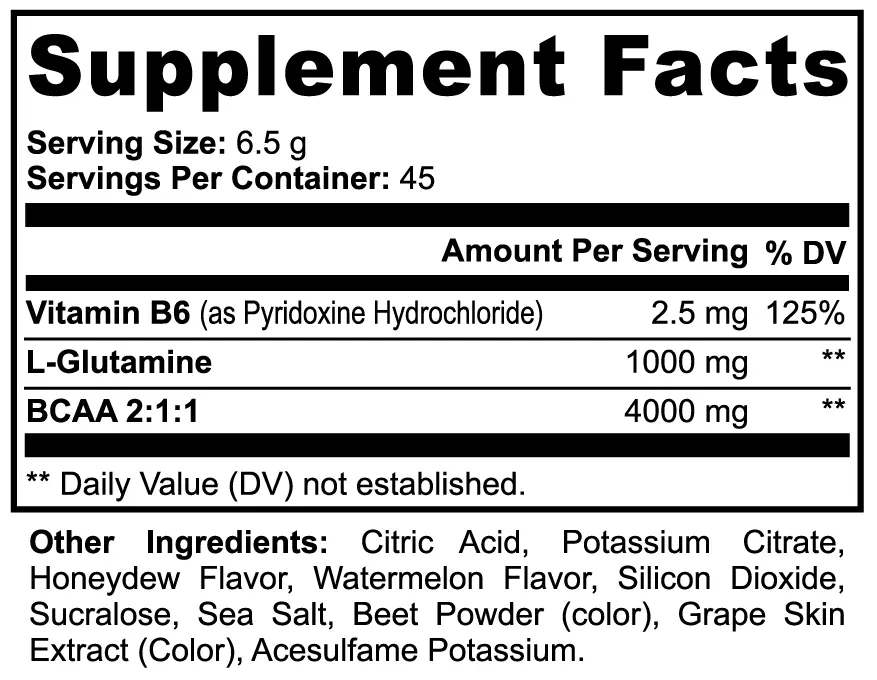 BCAA Post Workout Powder – Honeydew & Watermelon Flavor My Store