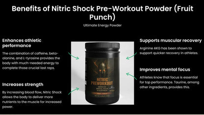 Nitric Shock Pre-Workout – Fruit Punch Flavor My Store